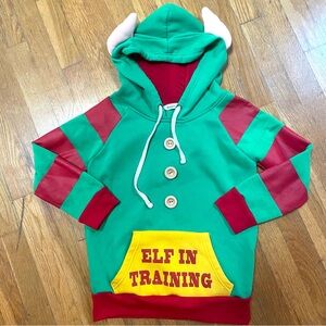 Bluenotes Festive Elf Hoodie - Green, Red, and Yellow